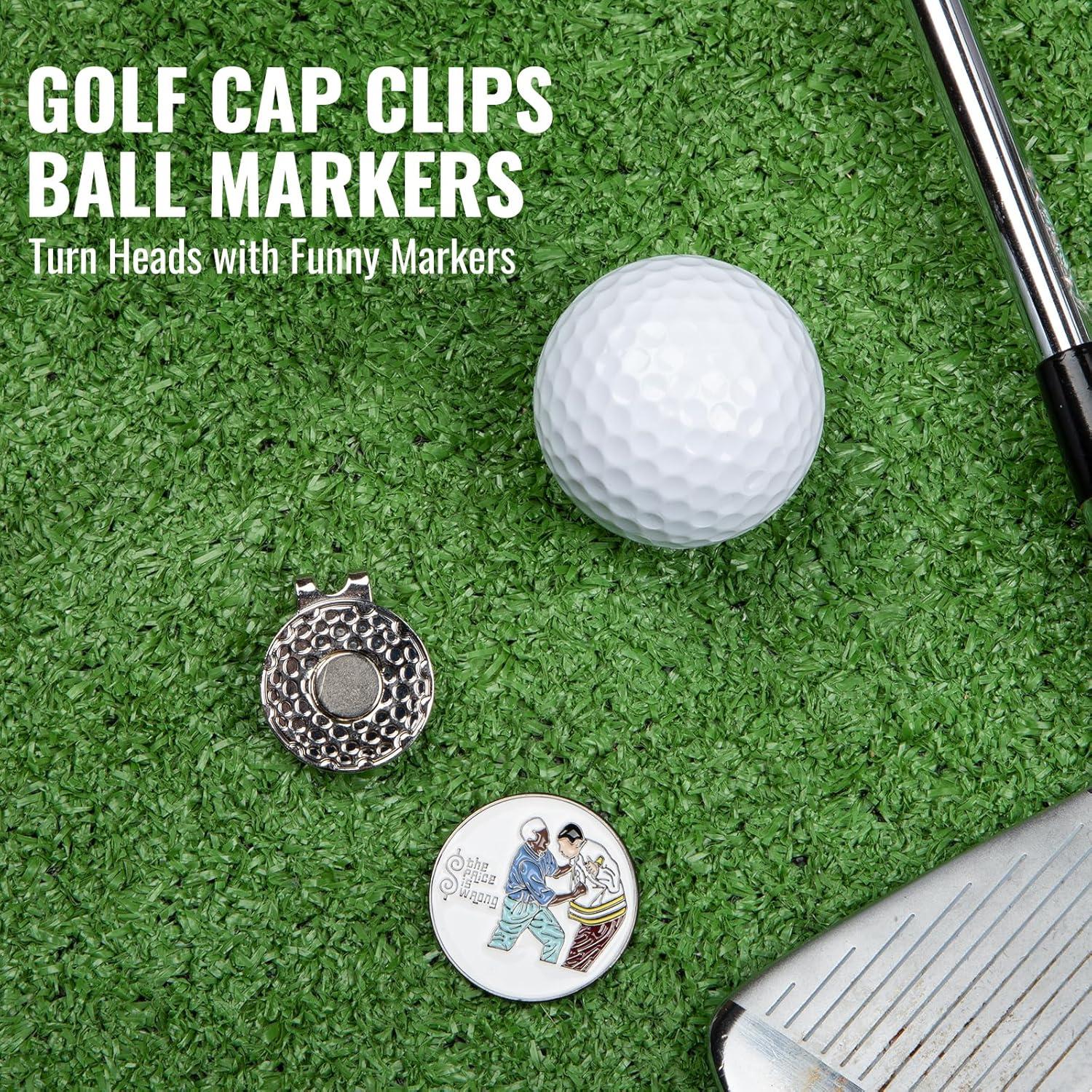 Marcadores de Pelotas de Golf Airclub con Clip Magnético