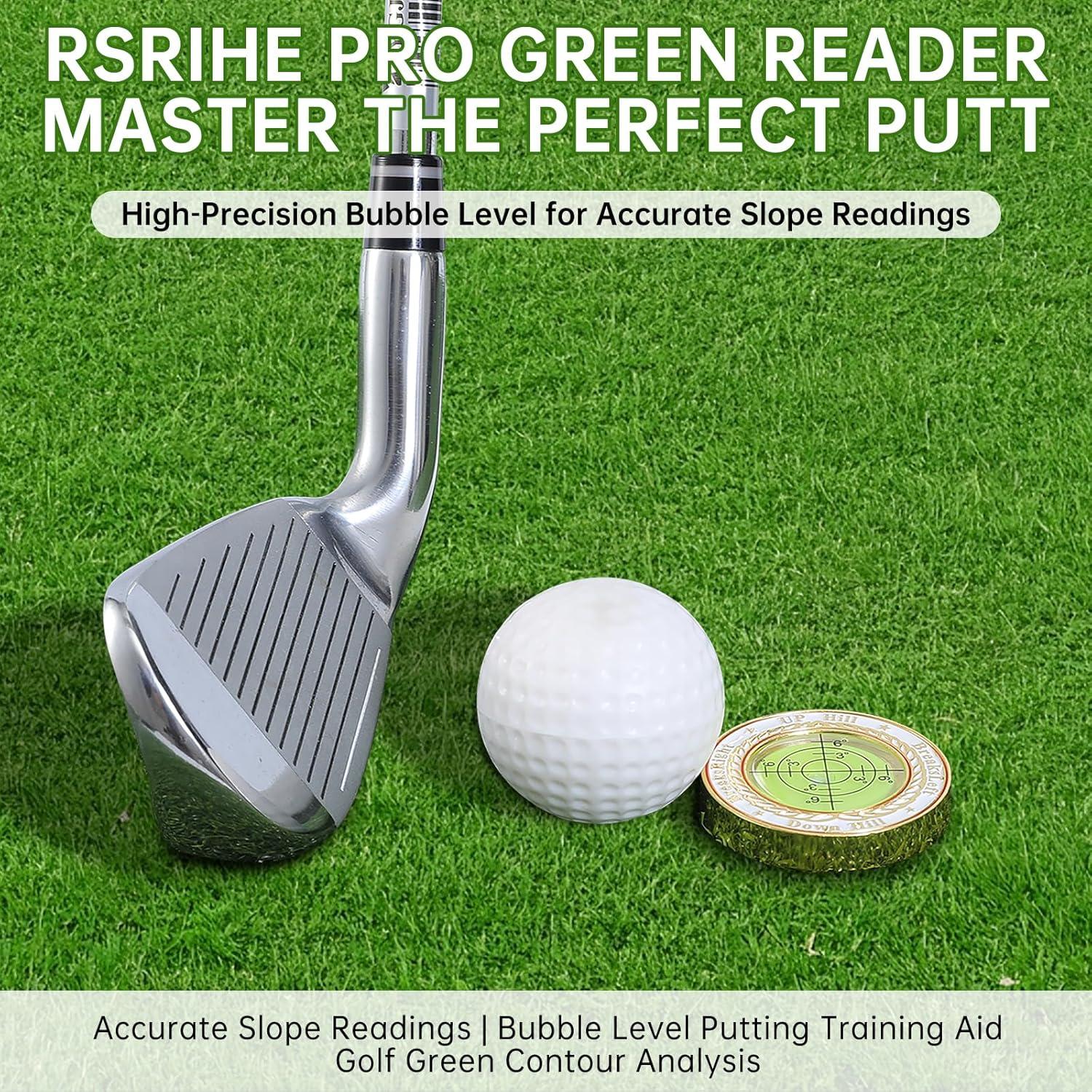 Marcador de Pelotas de Golf RSRIHE Pro Green Reader - Precisión Alta