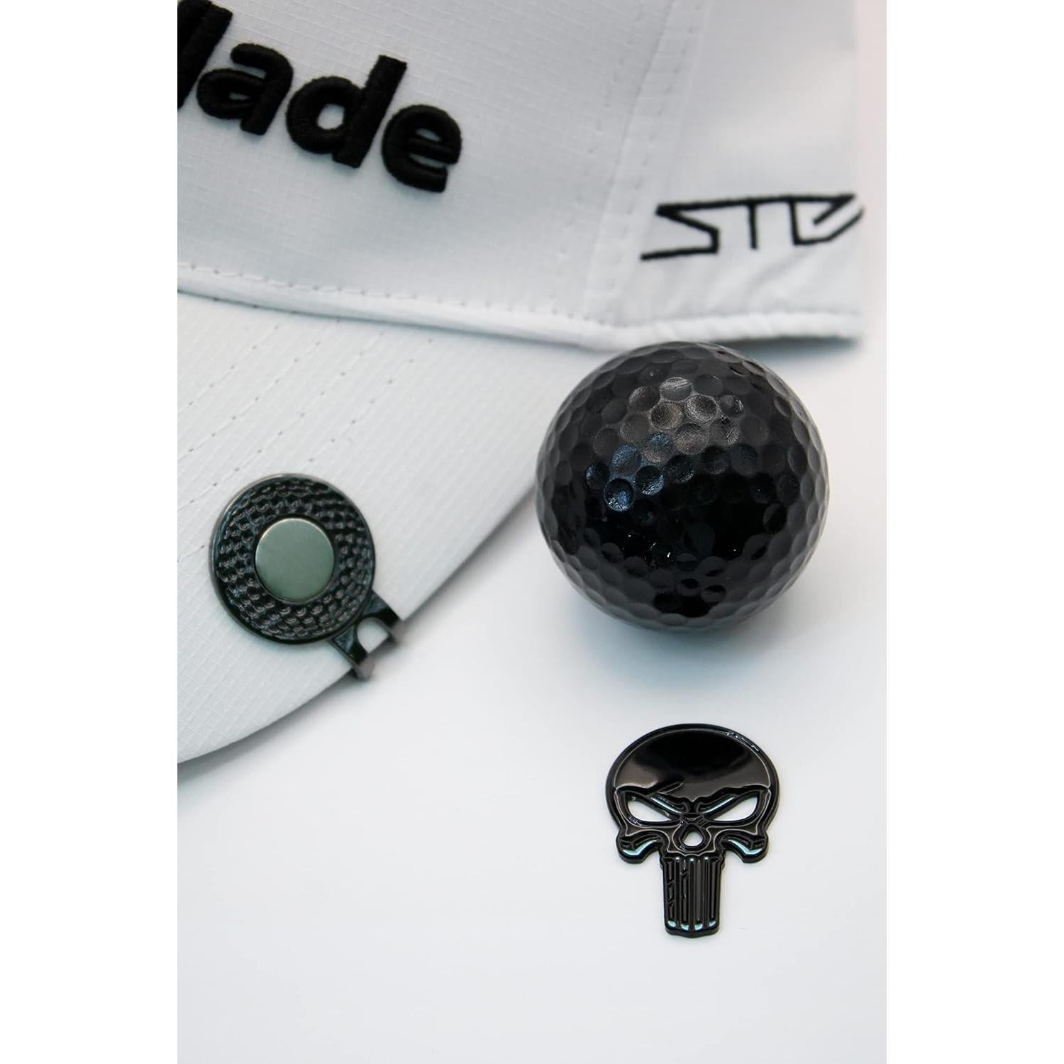 Skull Golf Ball Marker + Magnetic Hat Clip, Funny and Unique Golf Gift, Premium Quality, The Perfect for Your Favorite Golfer, Golf Accessories for Any Occasions