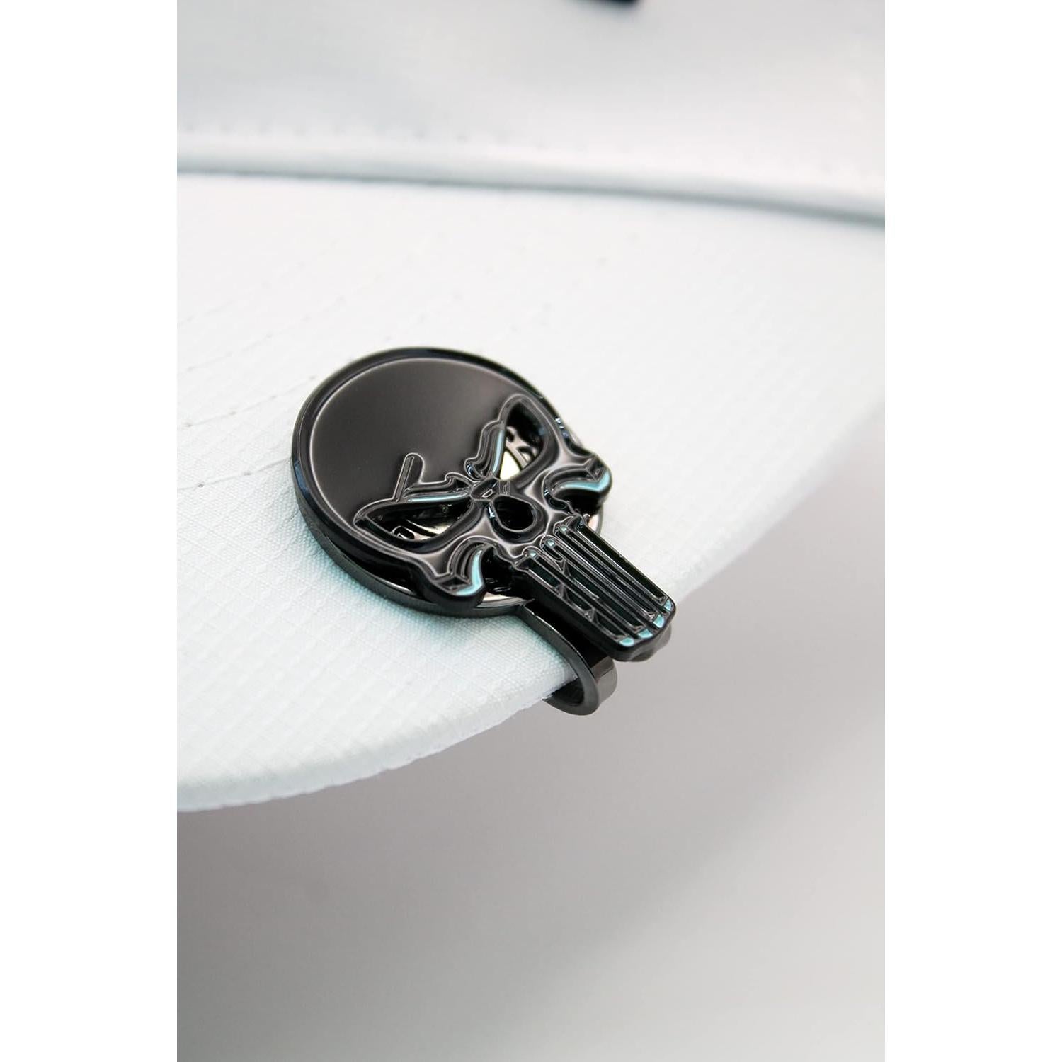 Skull Golf Ball Marker + Magnetic Hat Clip, Funny and Unique Golf Gift, Premium Quality, The Perfect for Your Favorite Golfer, Golf Accessories for Any Occasions