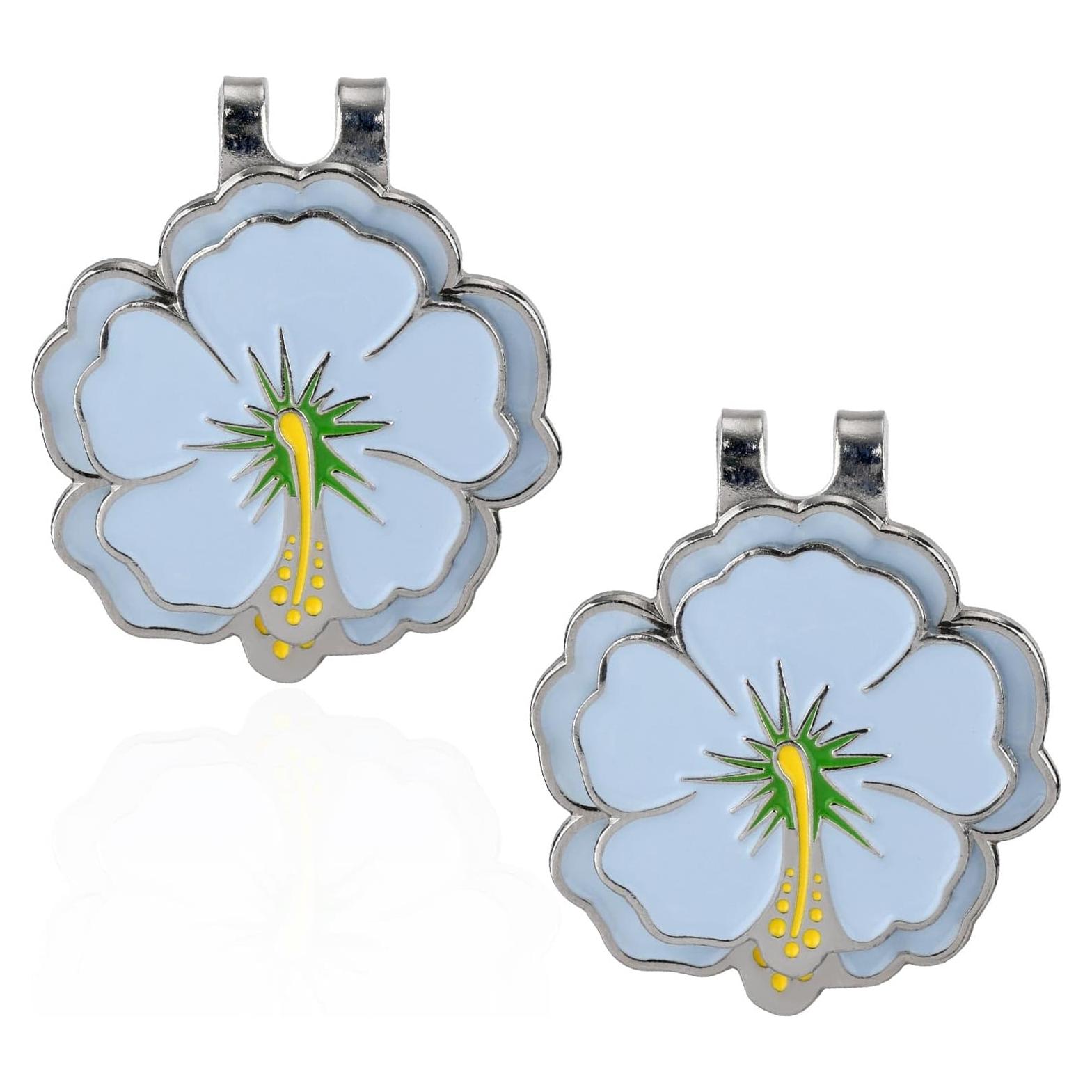 Juego de 2 Marcadores de Golf Magnéticos con Clip Lasuroa