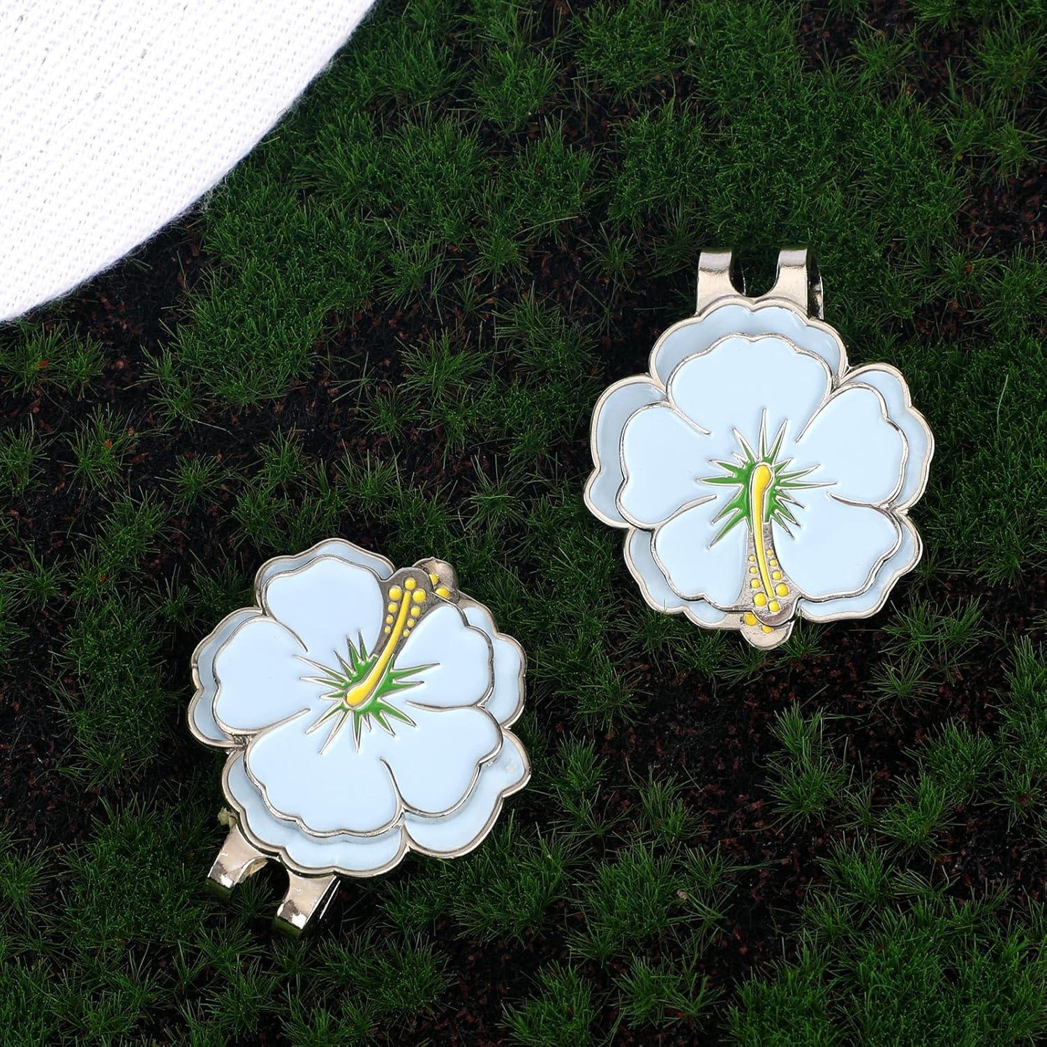 Juego de 2 Marcadores de Golf Magnéticos con Clip Lasuroa