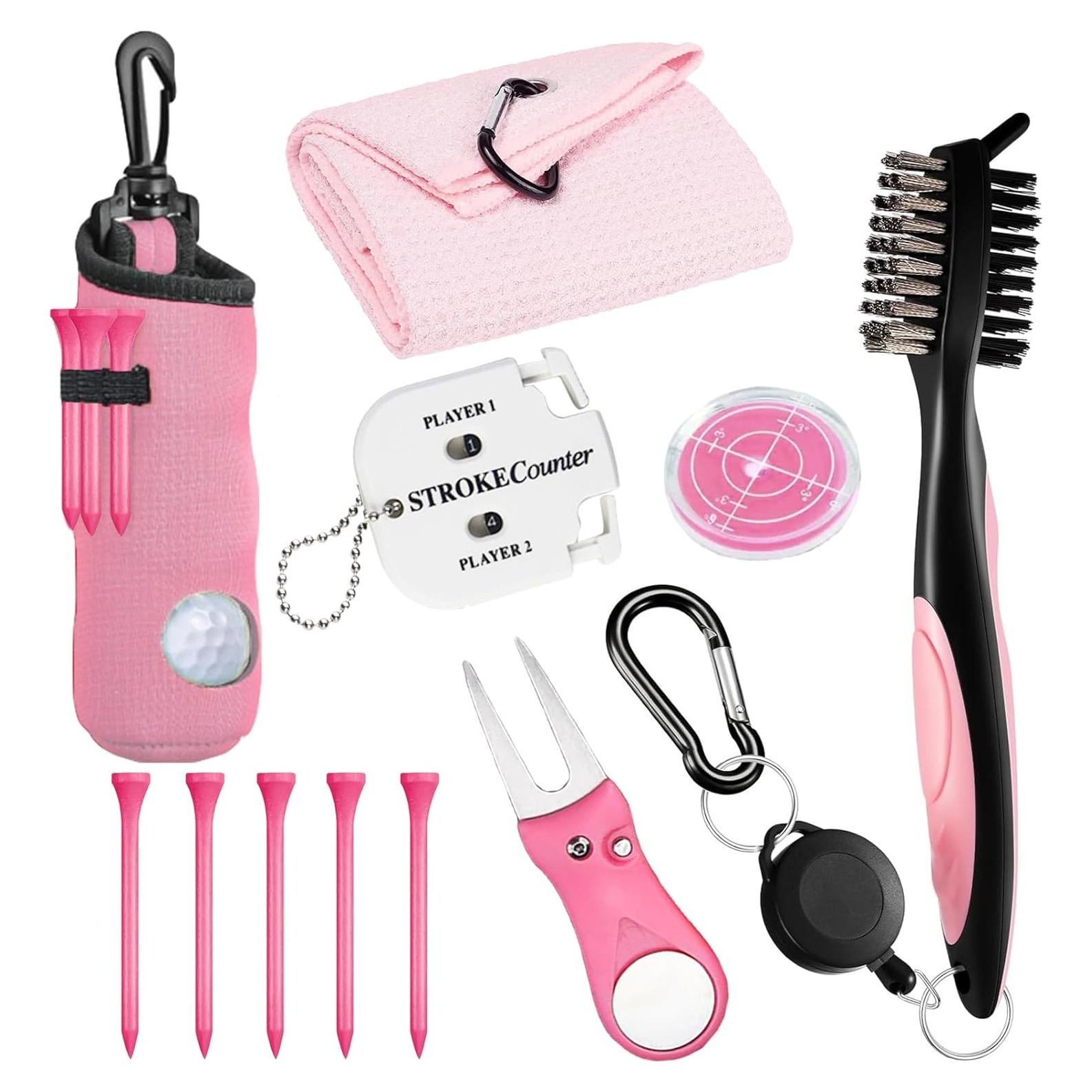 Kit de Accesorios de Golf 11 Pcs Karamagic Rosa