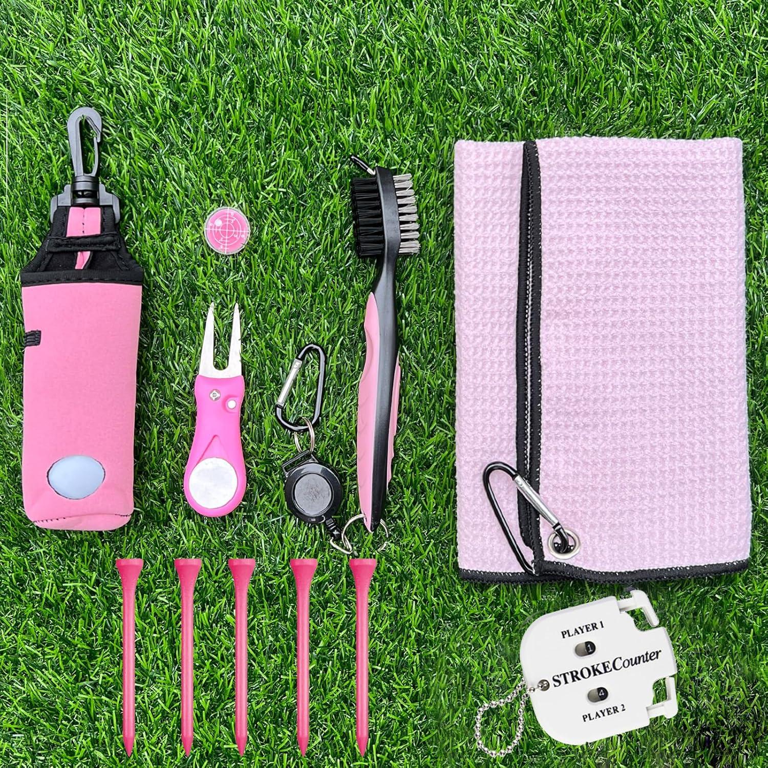 Kit de Accesorios de Golf 11 Pcs Karamagic Rosa