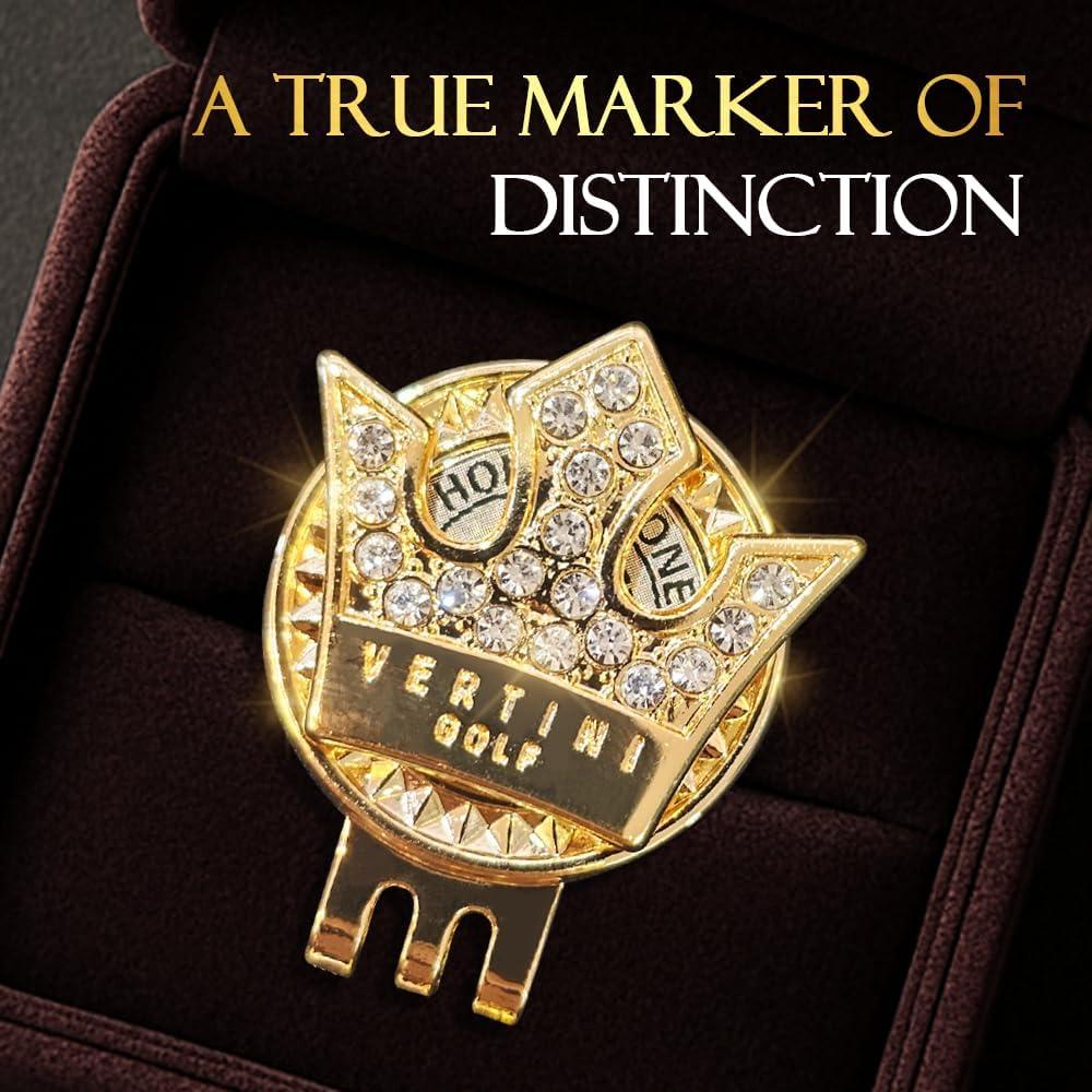 Juego de Golf de Lujo Vertini con Bola y Marcador Dorado