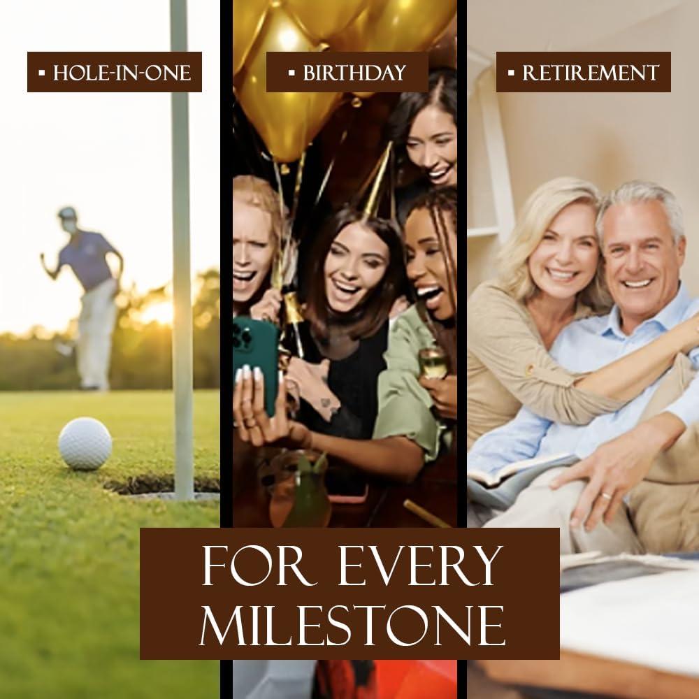 Juego de Golf de Lujo Vertini con Bola y Marcador Dorado