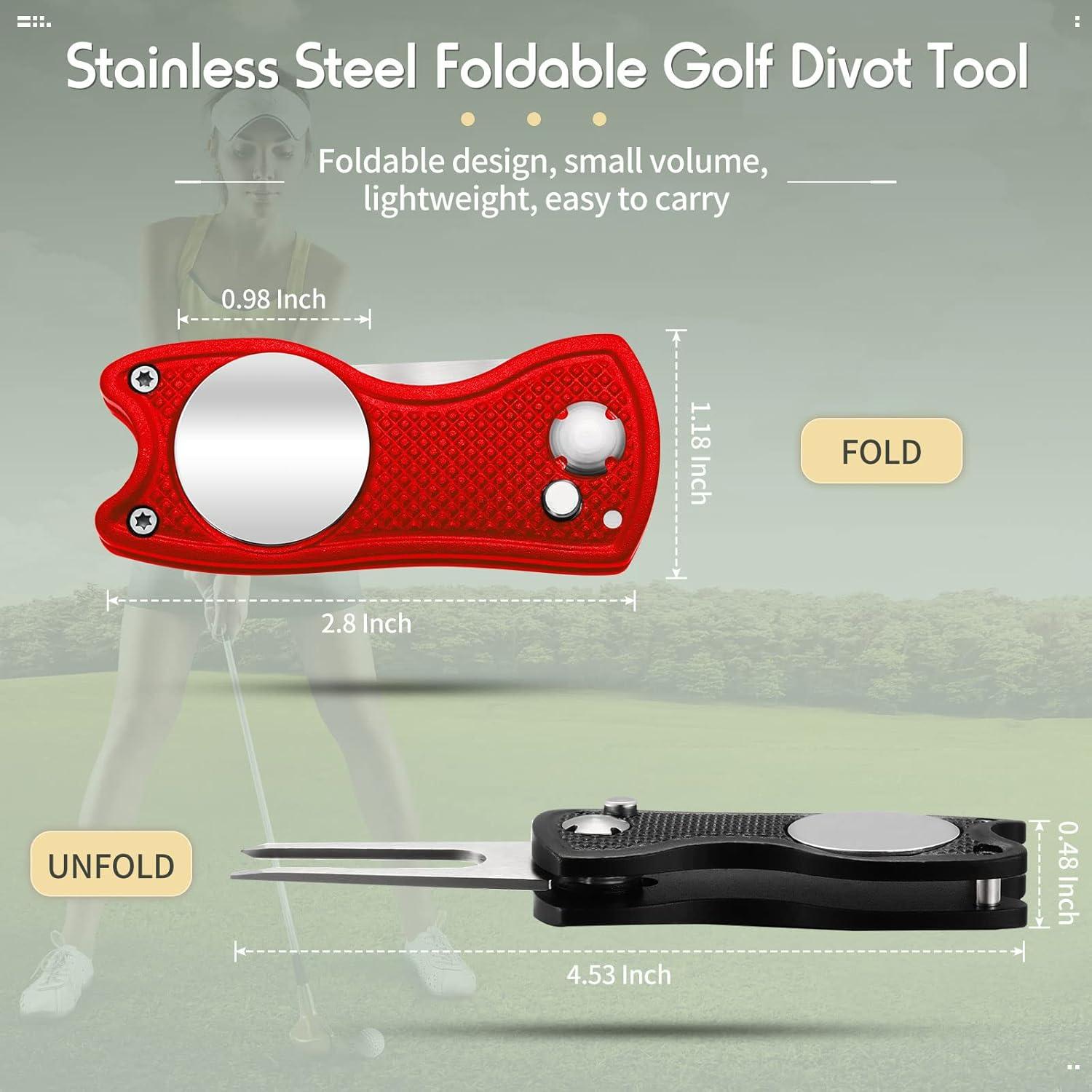 6 Herramientas de Reparación de Golf Skylety Plegables Acero Inoxidable