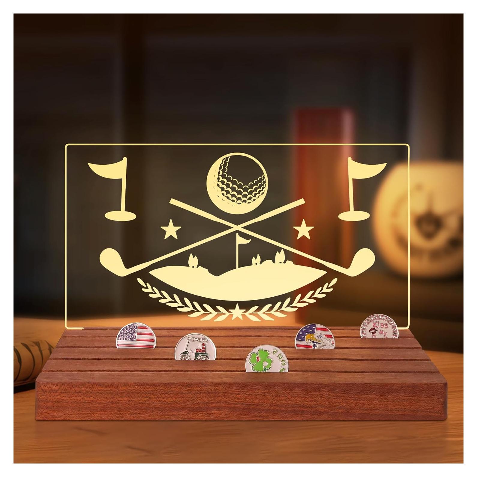 Exhibidor Iluminado de Marcadores de Pelotas de Golf CoolGift Mart