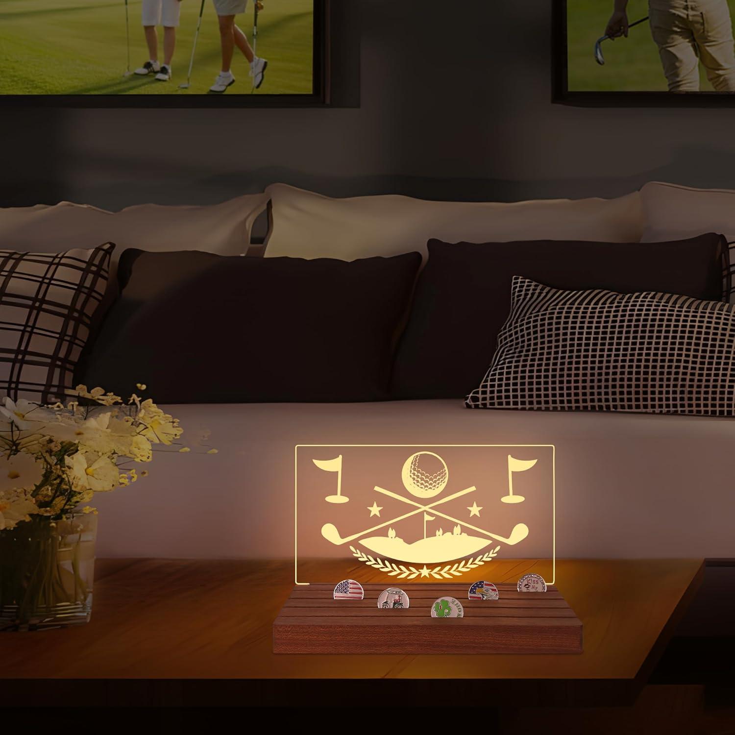 Exhibidor Iluminado de Marcadores de Pelotas de Golf CoolGift Mart