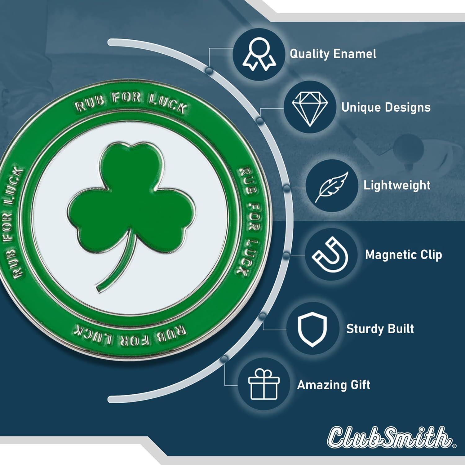 Marcador de Pelota de Golf ClubSmith® Magnético con Clip 3.18 cm