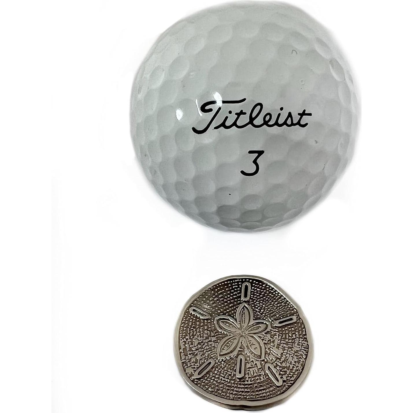 Marcador de Pelota de Golf Magnético Metal Completo con Clip