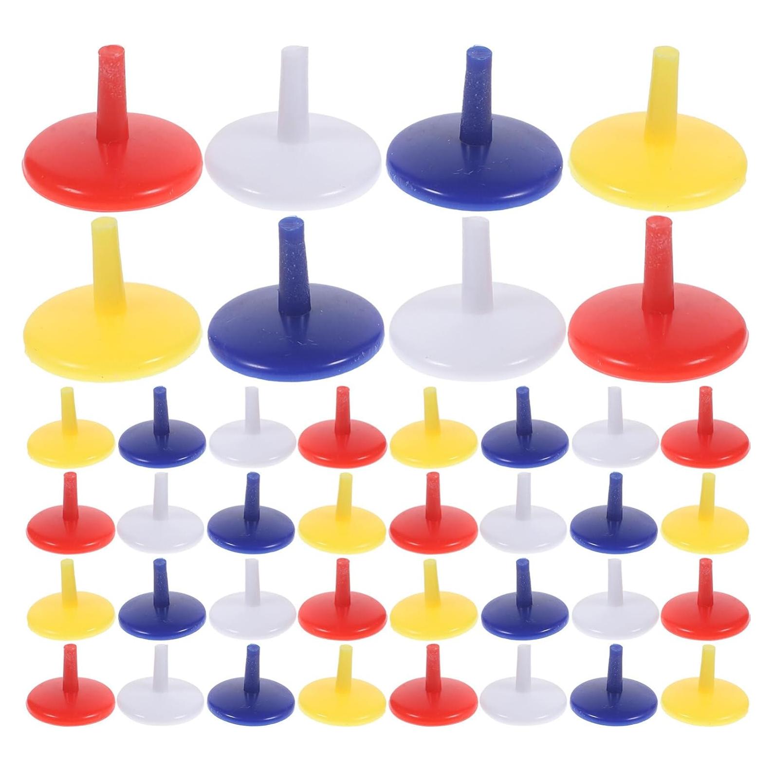 Marcadores de Pelota de Golf BESPORTBLE 50 Pcs 1.8 cm Colores Variados