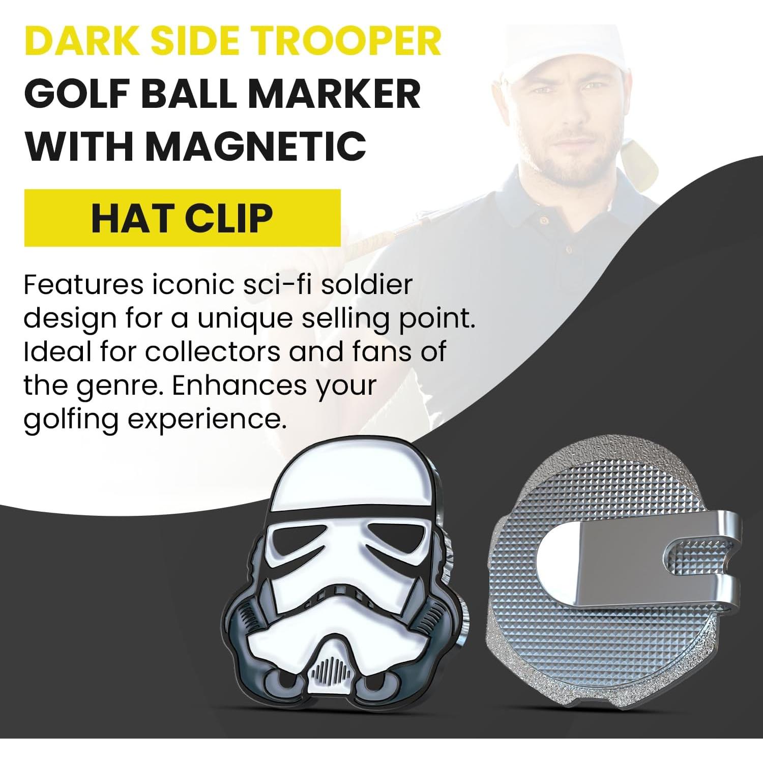 Marcador de Pelota de Golf K9King Dark Side Trooper con Clip Magnético