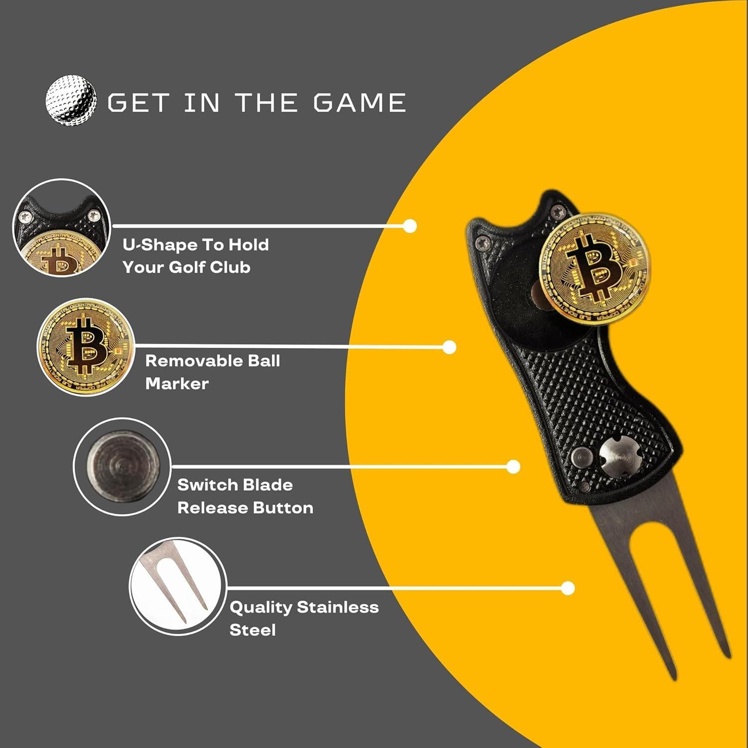 Herramienta de Divot Plegable HODL 21 con Marcador Magnético