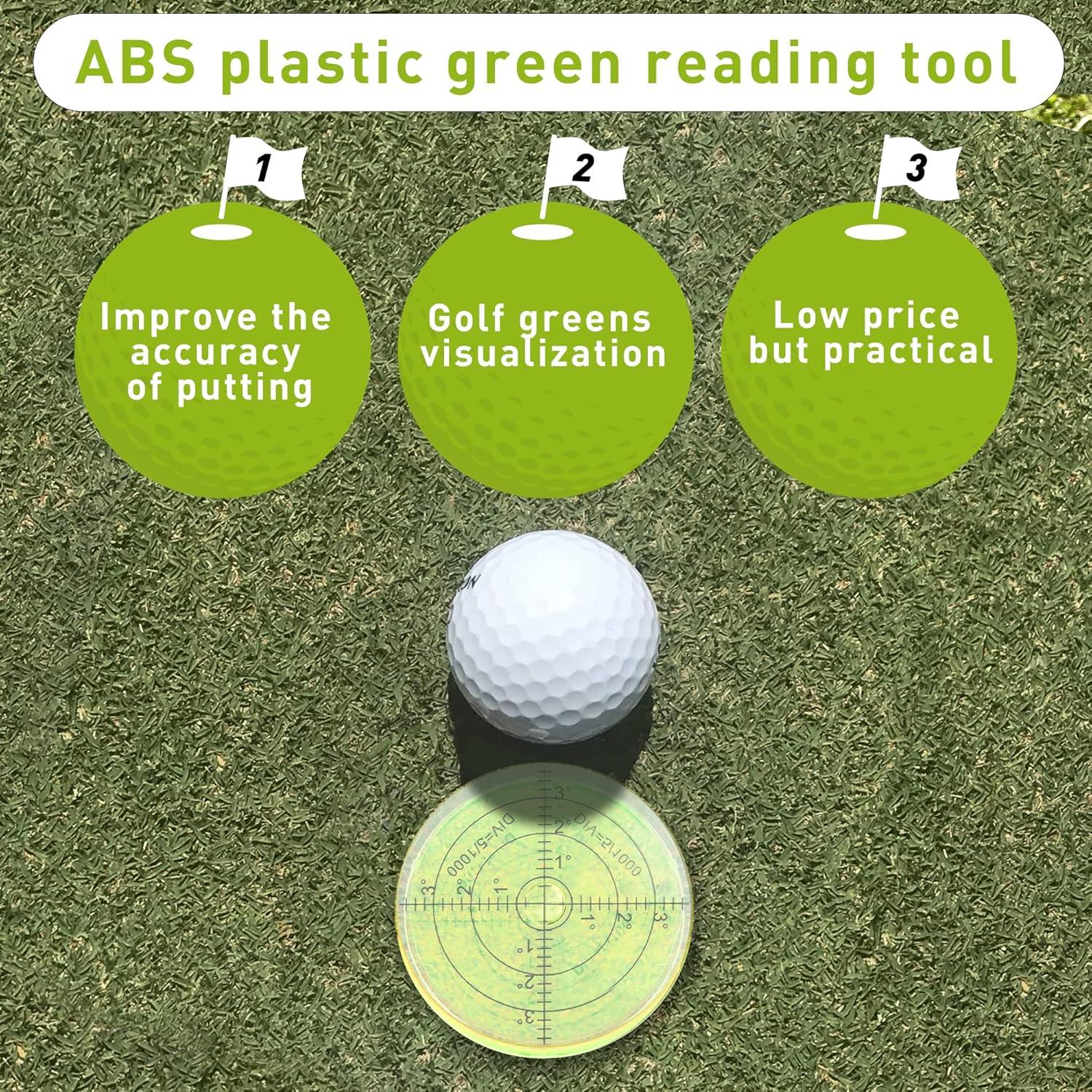 Marcador de Golf Golfupp Pro Putt con Nivel de Burbuja 66x12mm