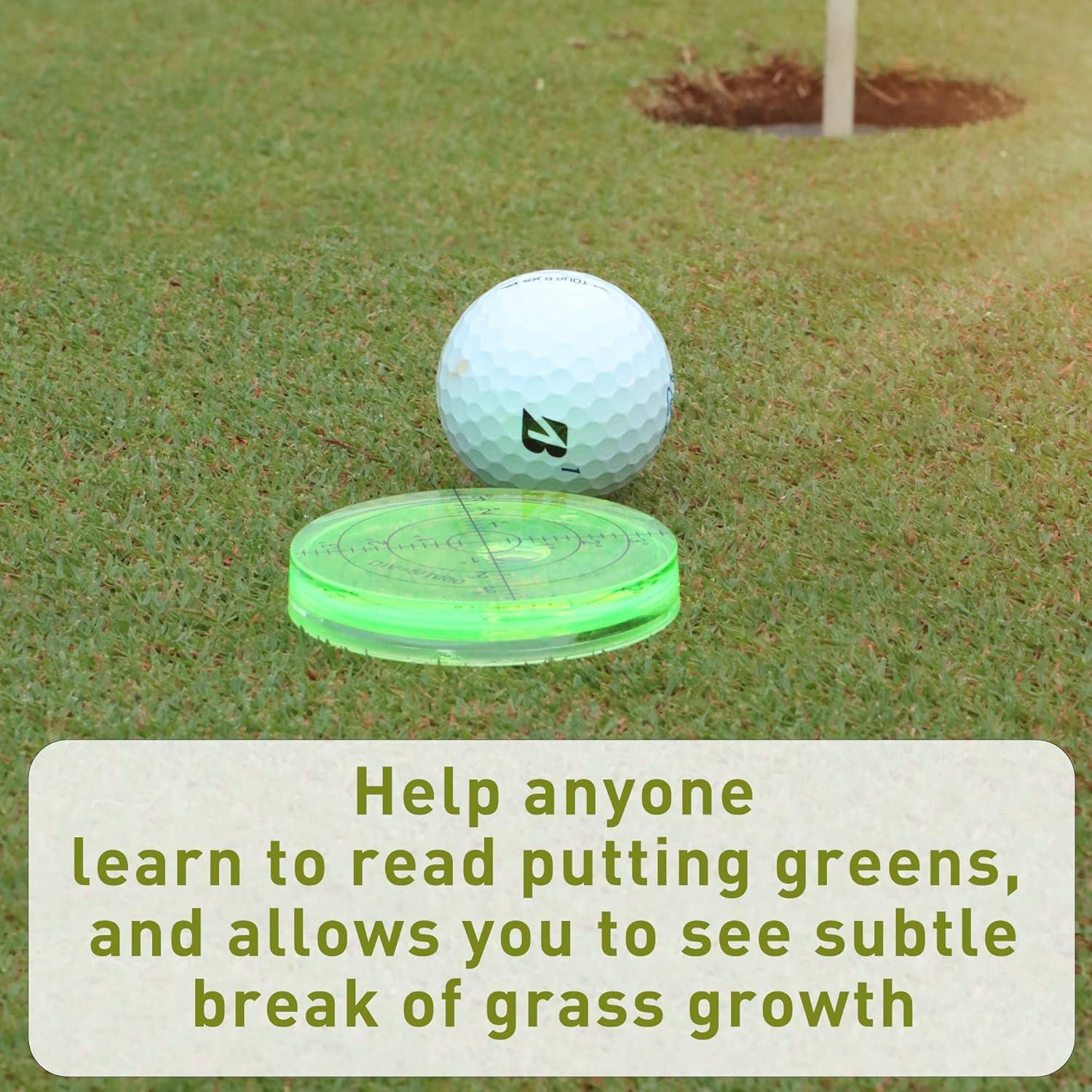 Marcador de Golf Golfupp Pro Putt con Nivel de Burbuja 66x12mm