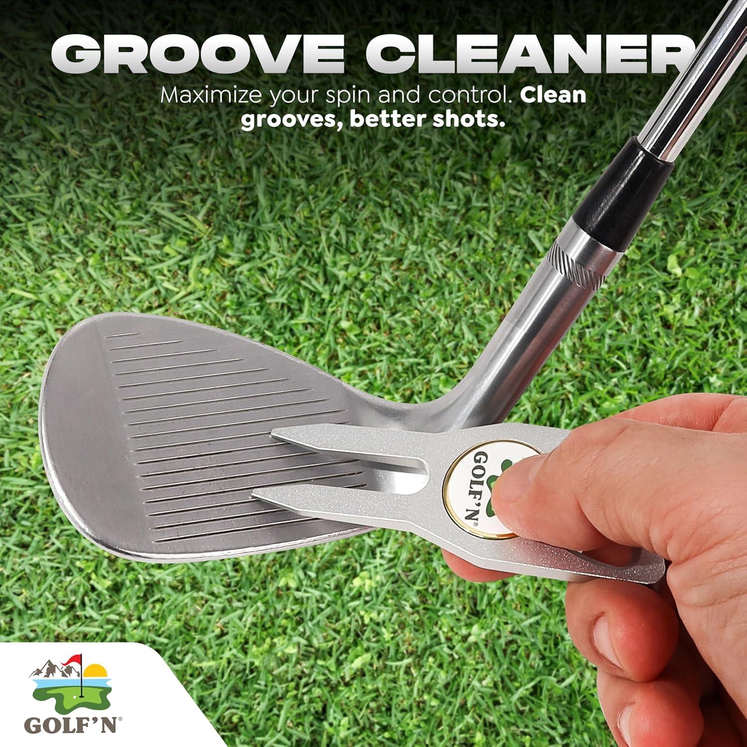 Herramienta de Divot Golf'N de Aluminio con Marcador Magnético