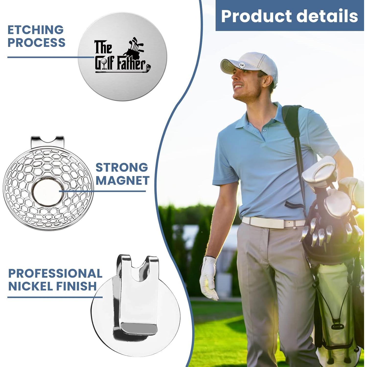 Funny Golf Ball Marker with Magnetic Hat Clip, A Perfect Golf Gift for Men Men,First for New Dad for Husband,Dad,Grandpa,Golf Lovers