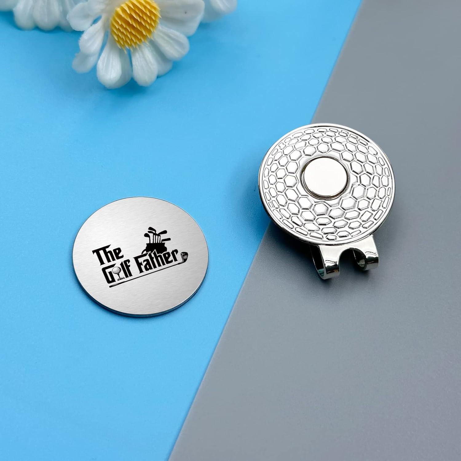 Funny Golf Ball Marker with Magnetic Hat Clip, A Perfect Golf Gift for Men Men,First for New Dad for Husband,Dad,Grandpa,Golf Lovers