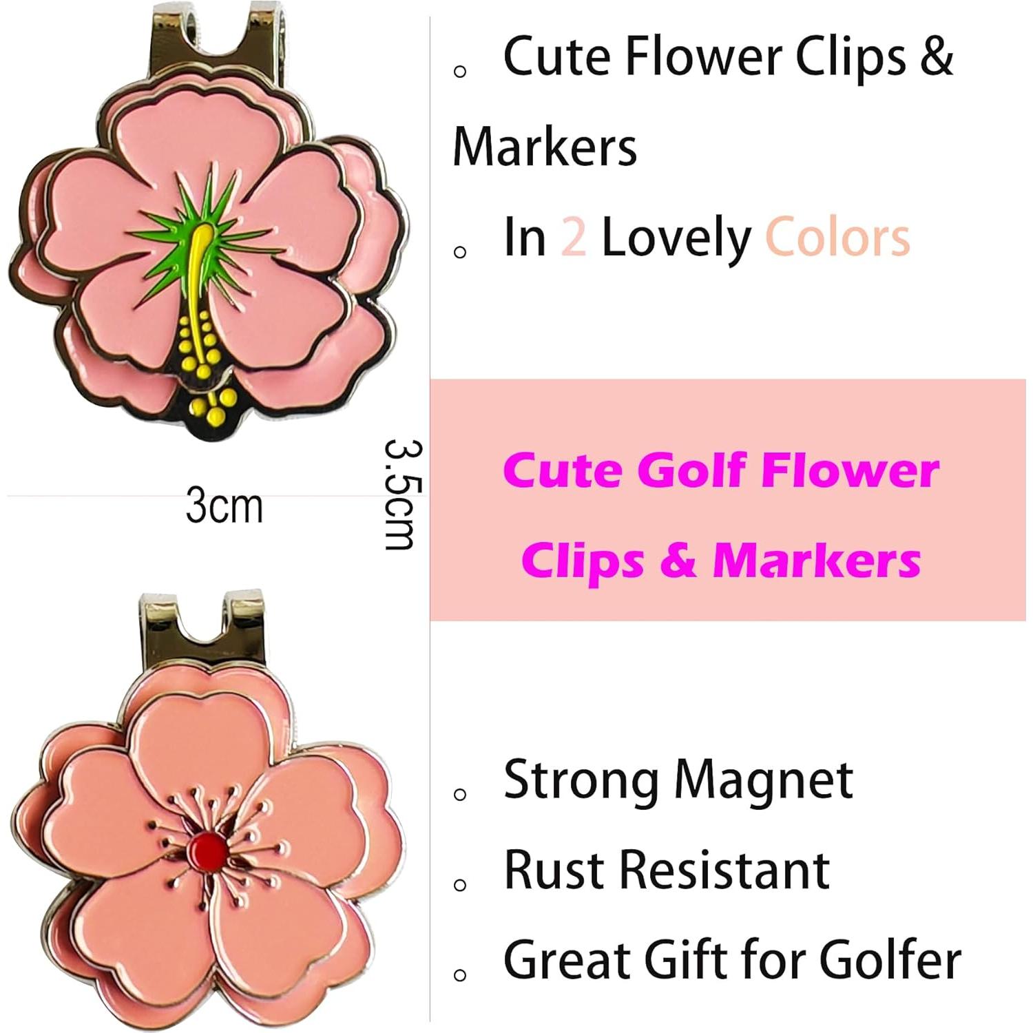 Conjunto de Marcadores de Golf Magnéticos Eshan G-Flower
