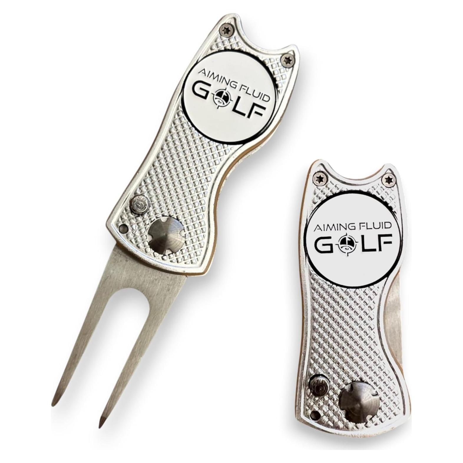 Herramienta de Divot de Golf 5 en 1 Aiming Fluid Golf