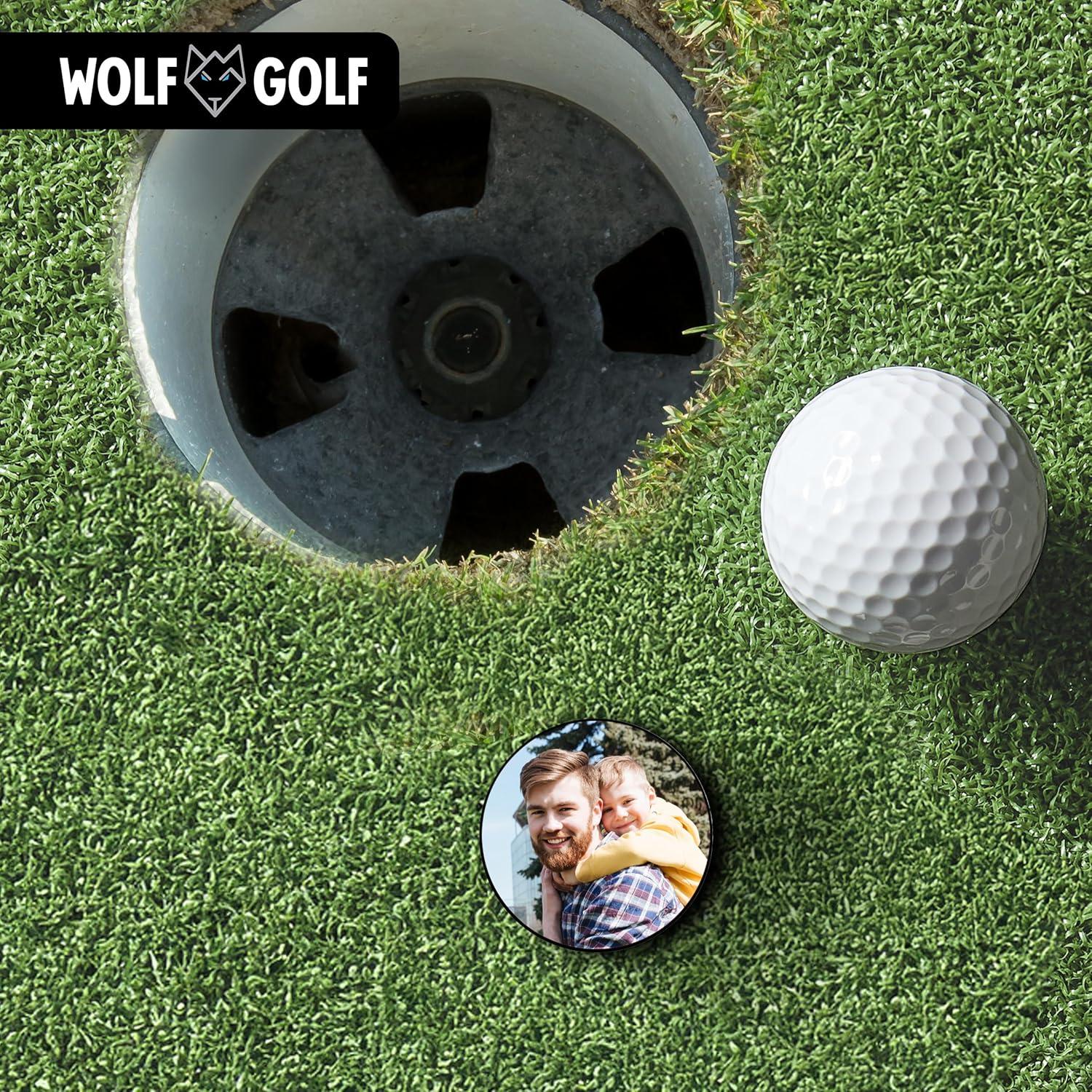 Clip Magnético para Sombrero con Marcador de Golf Personalizado - Wolf Golf