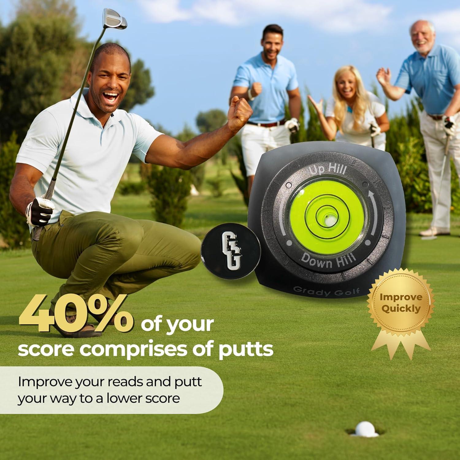 Lector de Green Grady Golf con Marcador de Pelota Magnético