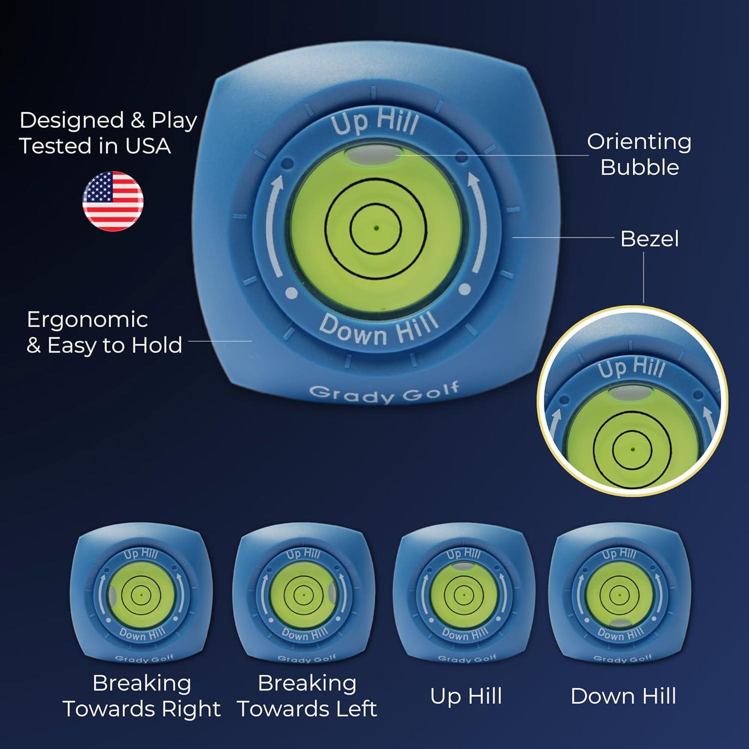 Lector de Green Grady Golf con Marcador de Pelota Magnético