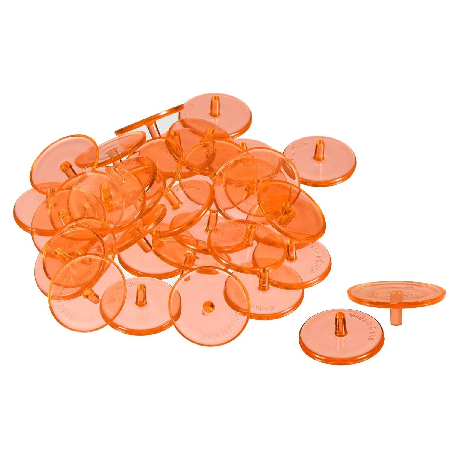 Marcador de Pelota de Golf PATIKIL Naranja Redondo Transparente
