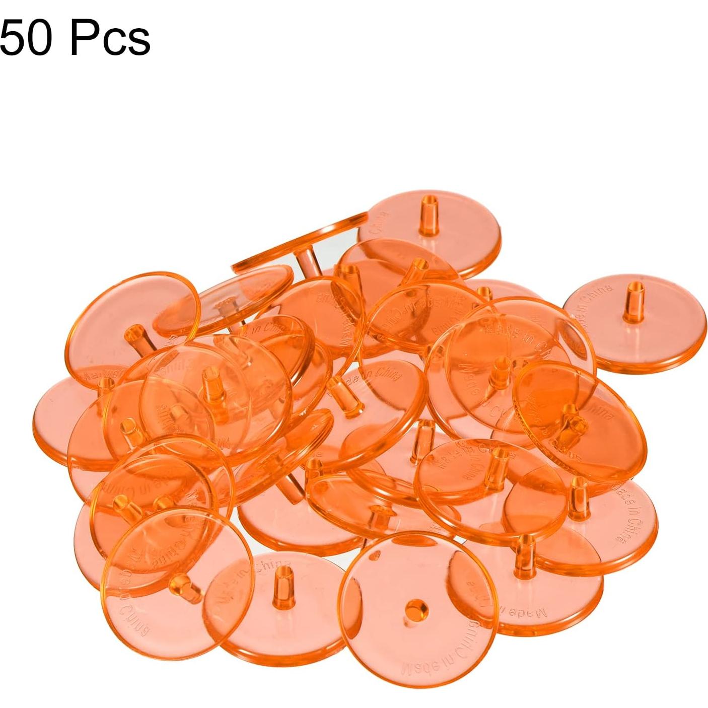 Marcador de Pelota de Golf PATIKIL Naranja Redondo Transparente