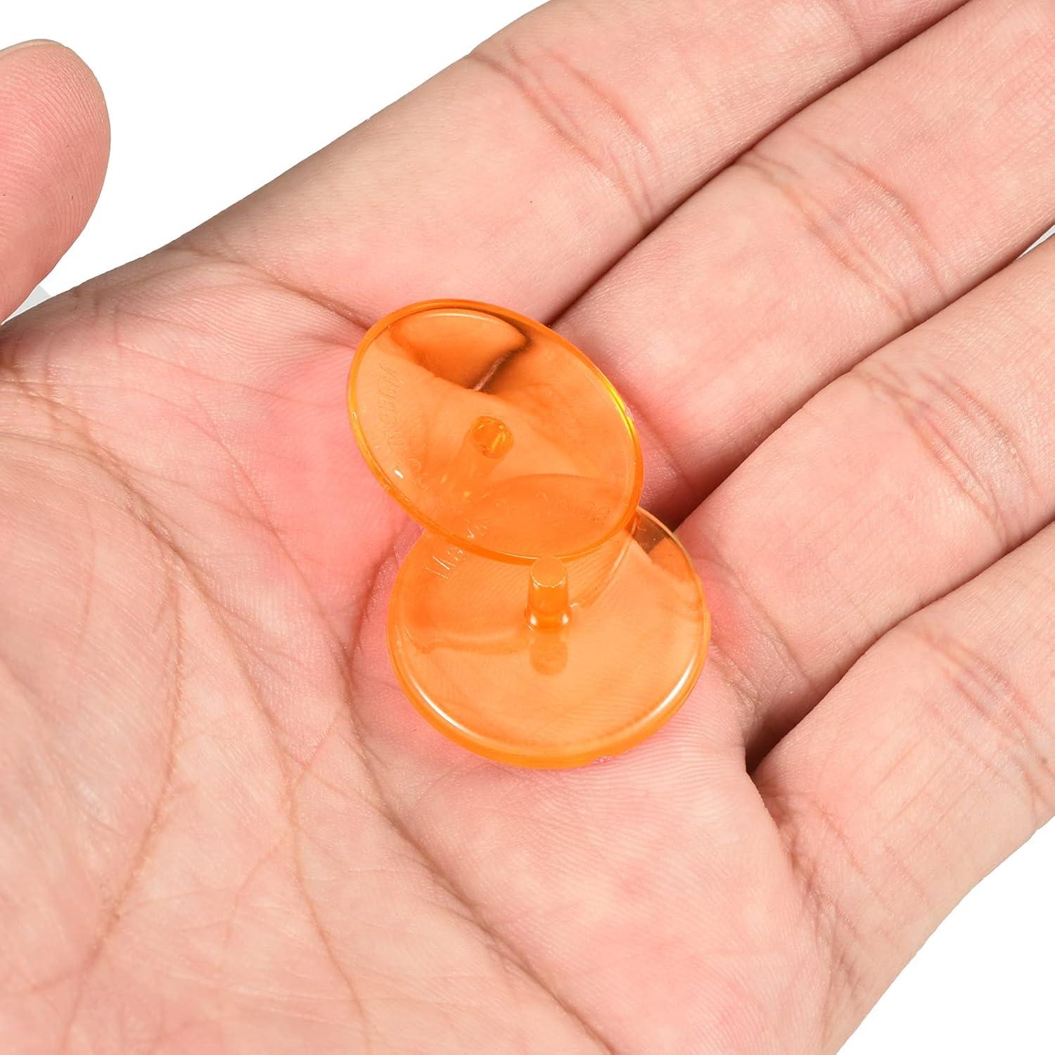 Marcador de Pelota de Golf PATIKIL Naranja Redondo Transparente