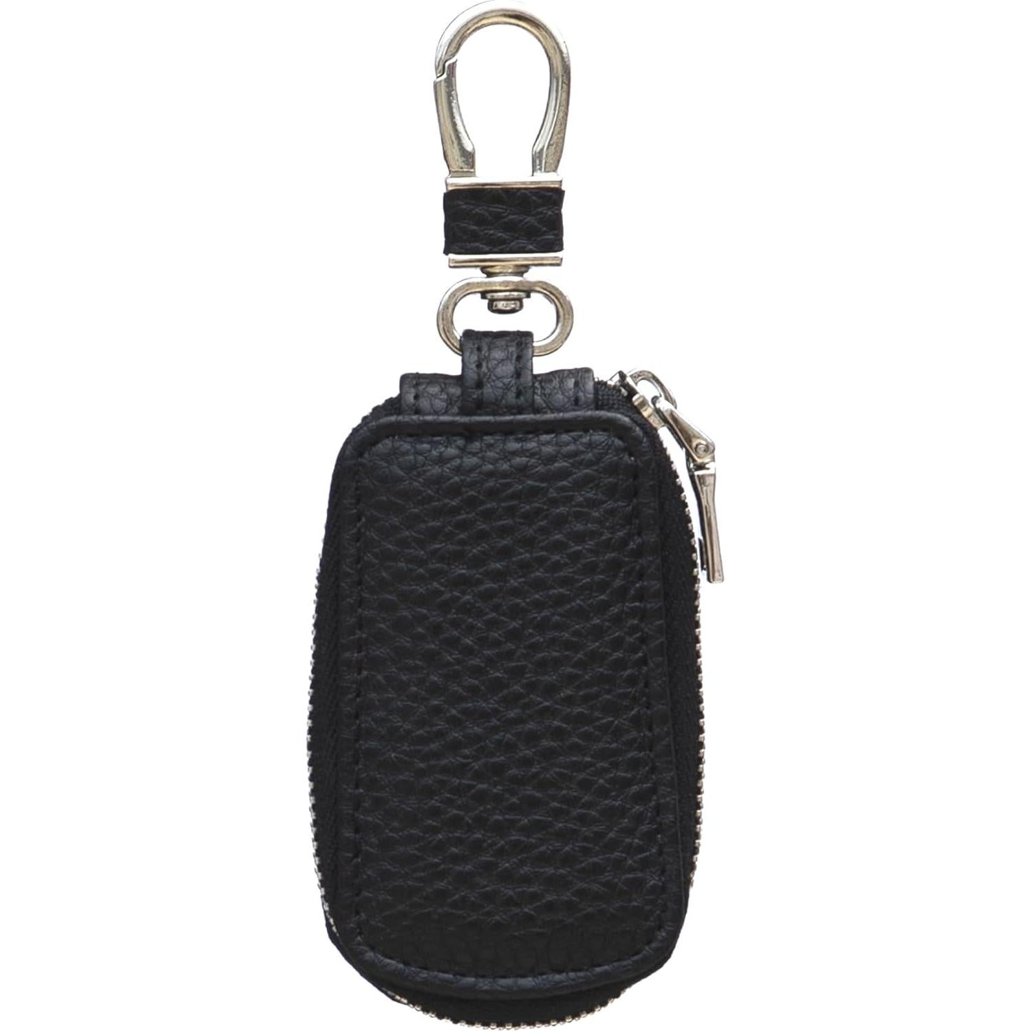 Funda de Llave de Cuero Yuoyar - Soporte Universal Negro