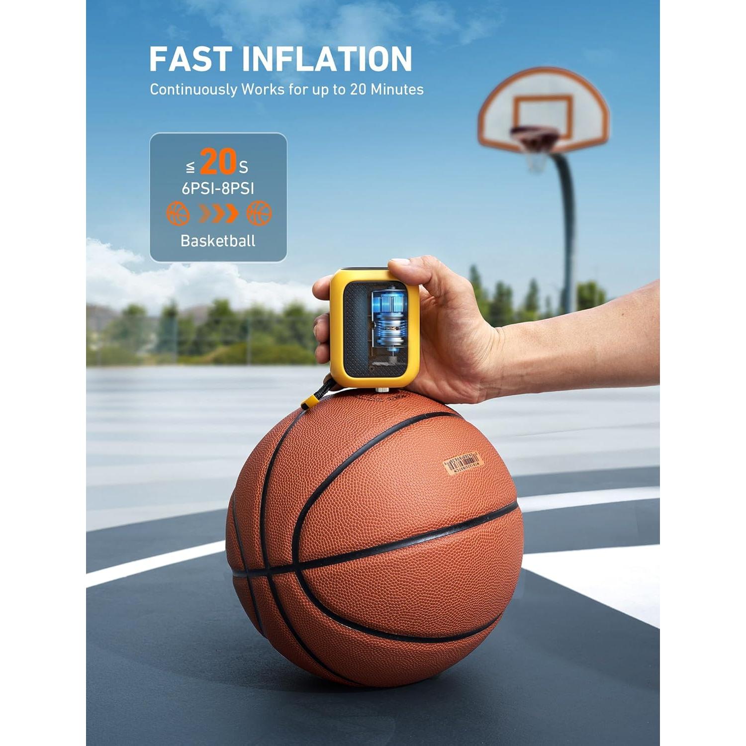 Bomba de Pelotas Eléctrica AstroAI - Inflación Rápida 6L/min