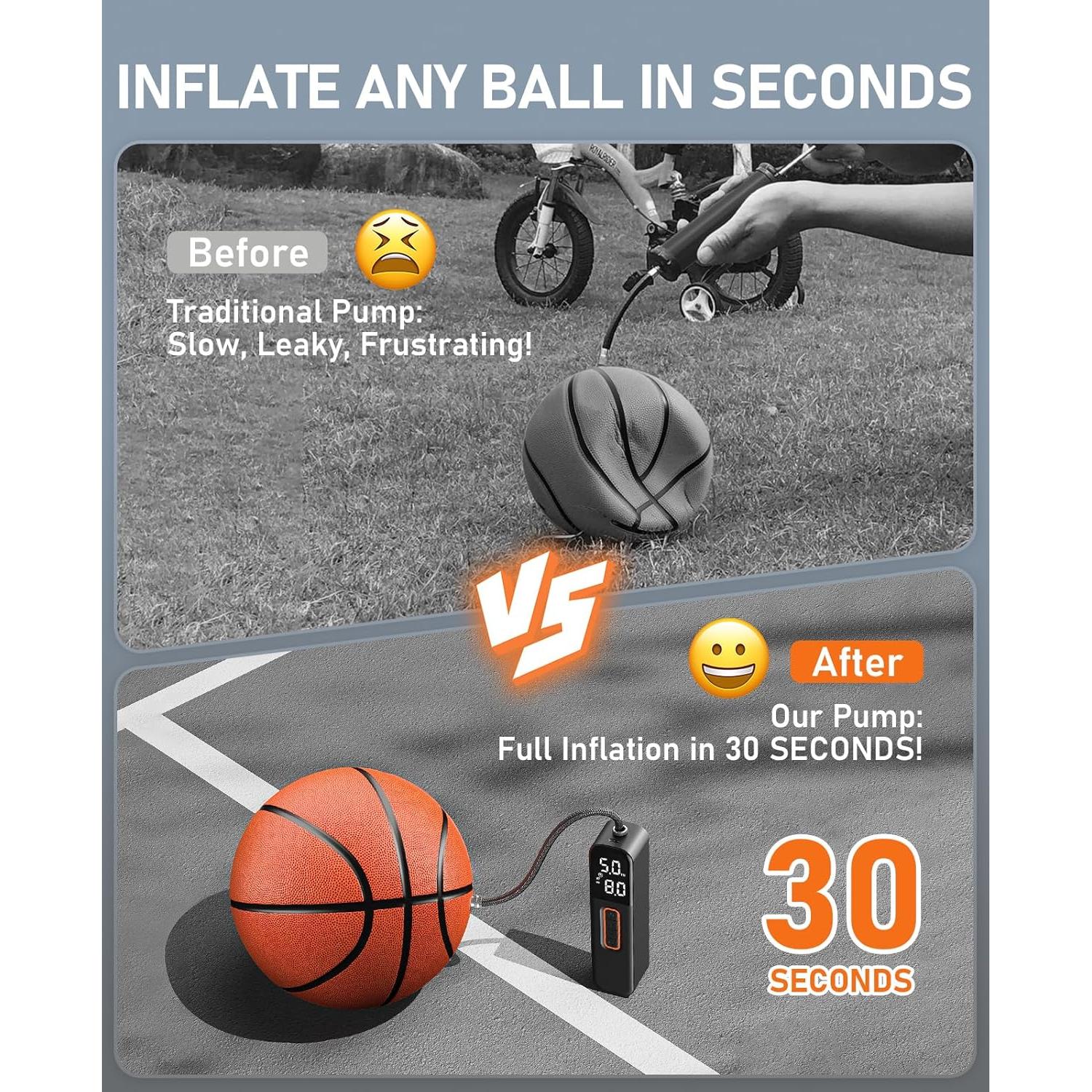 Bomba de Pelotas Eléctrica Pumptiva CZK-5692 con Pantalla LCD