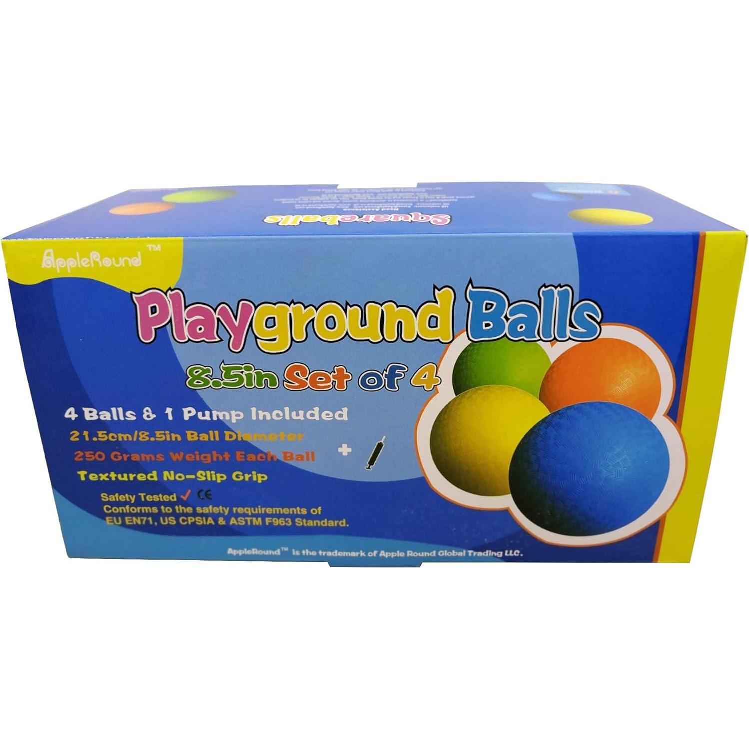 Pelotas de Dodgeball AppleRound PG85, Paquete de 4 con Bomba
