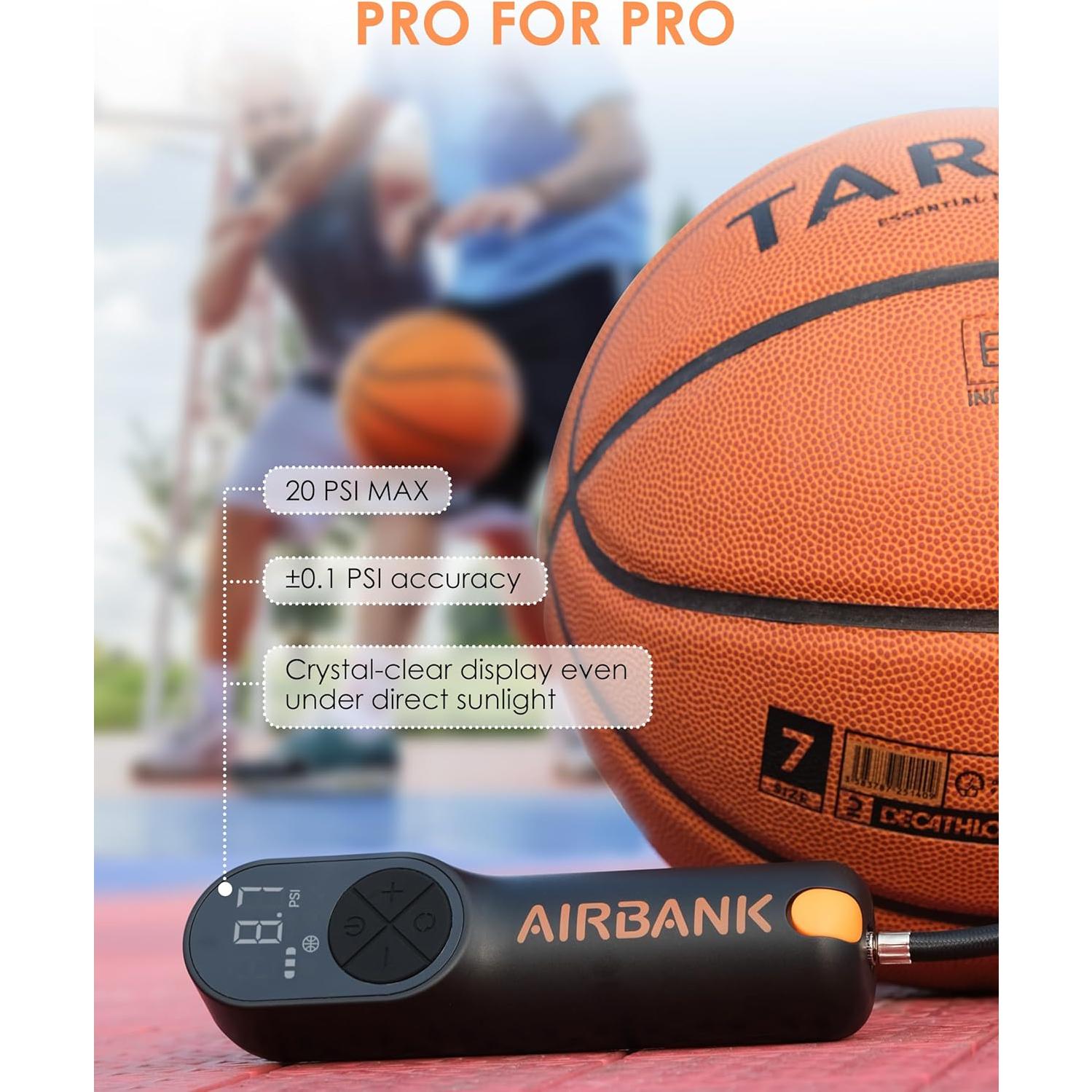 Bomba Eléctrica de Pelotas AIRBANK MAKO 4000mAh 20PSI