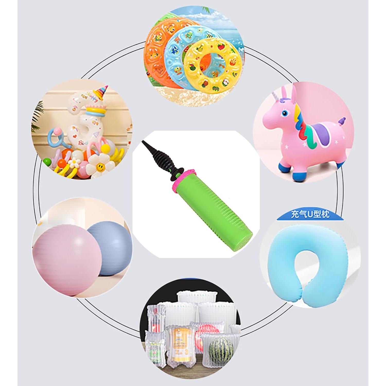 Bomba de Globo Manual Hdeoops Doble Acción Verde 30.48 cm