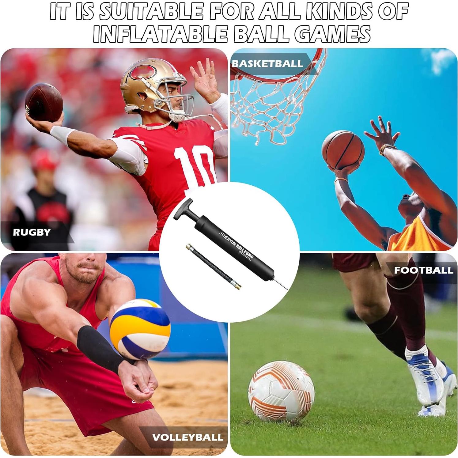 Inflador Manual JIUERYUN J-PUMP para Balones Deportivos