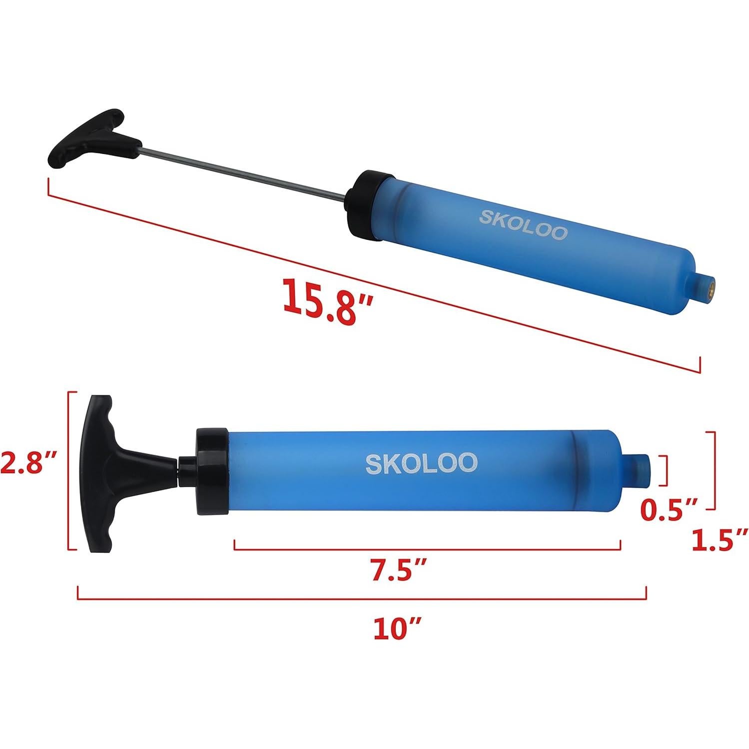 Bomba de Aire Manual SKOLOO 25.4 cm para Balones y Globos
