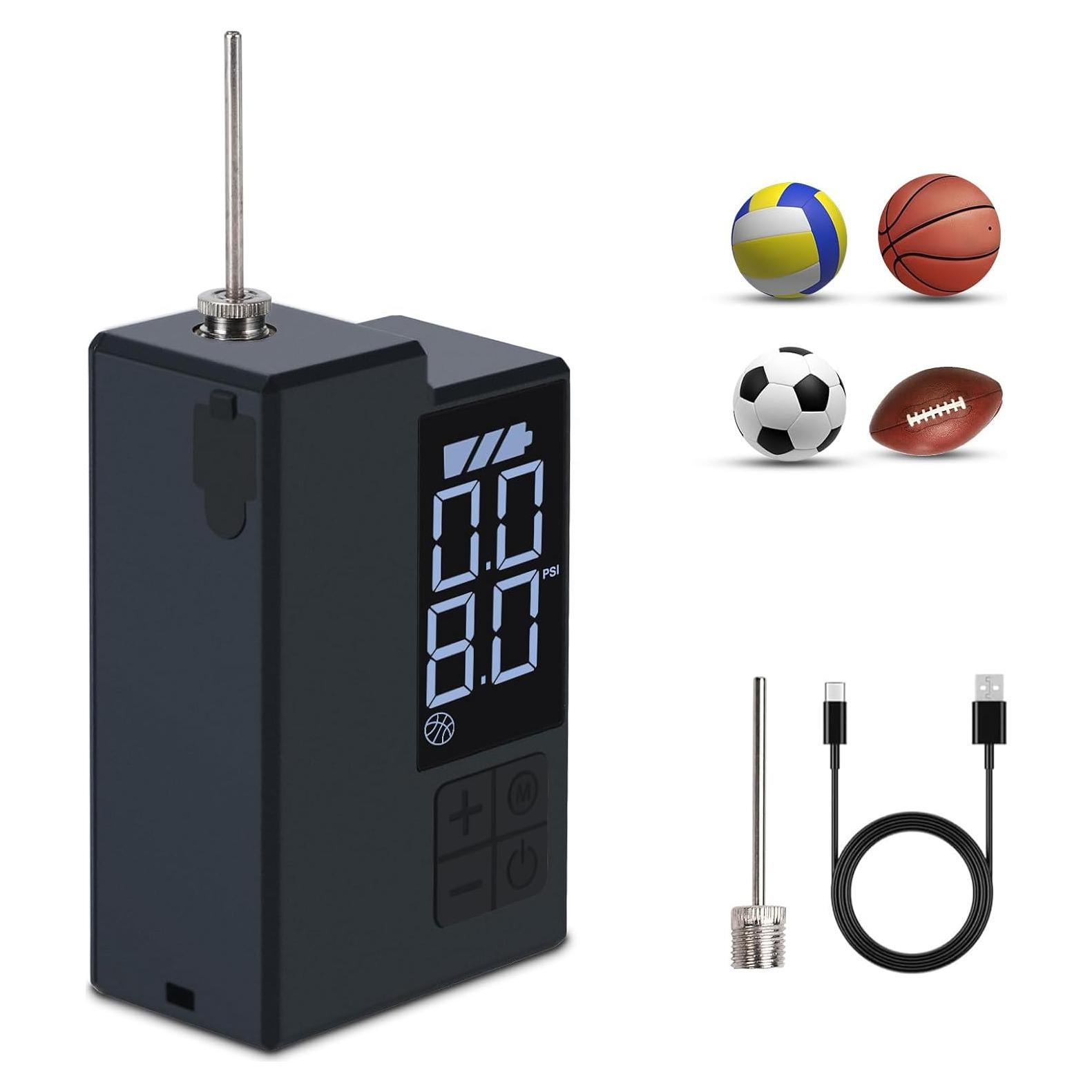 Bomba de aire eléctrica portátil Keebly para balones - 4 modos