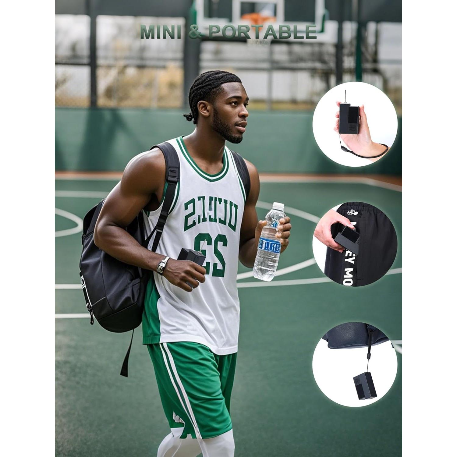 Bomba de aire eléctrica portátil Keebly para balones - 4 modos