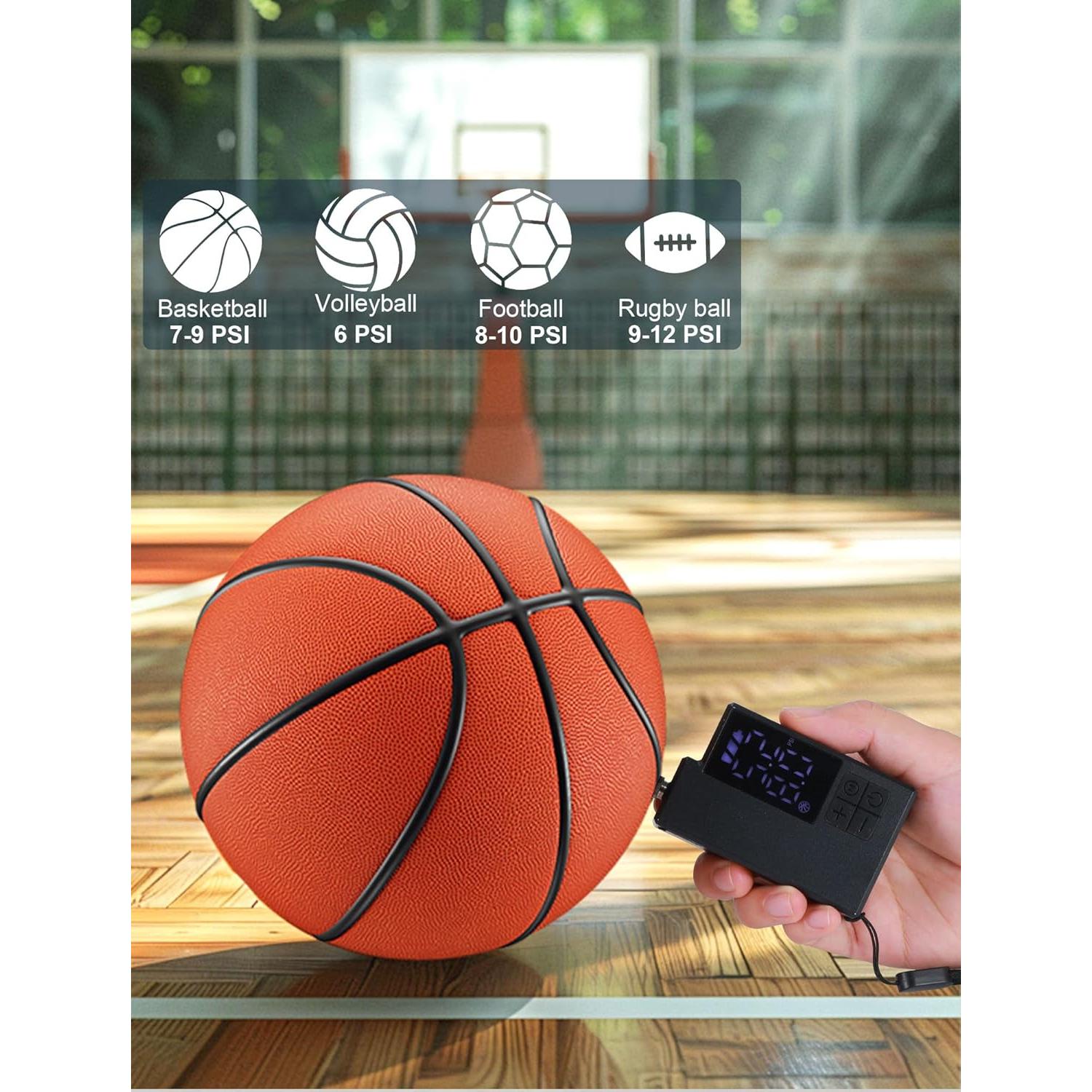 Bomba de aire eléctrica portátil Keebly para balones - 4 modos