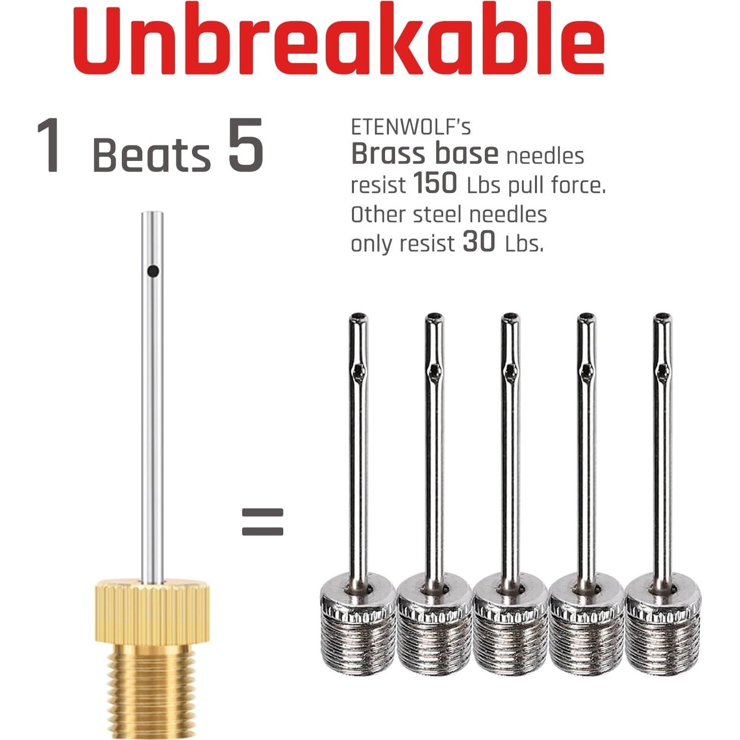 Agujas de Bomba de Aire ETENWOLF de Latón - 4 Unidades