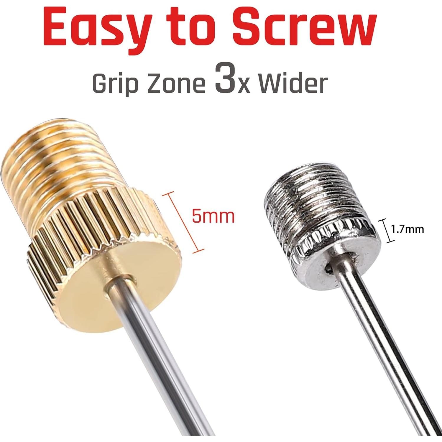 Agujas de Bomba de Aire ETENWOLF de Latón - 4 Unidades