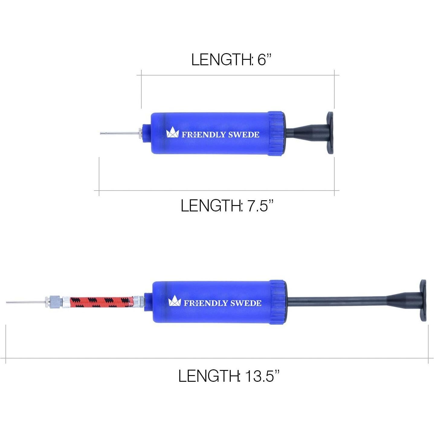 Bomba de Pelotas Manual Swede - 3 Unidades para Voleibol, Fútbol y Baloncesto