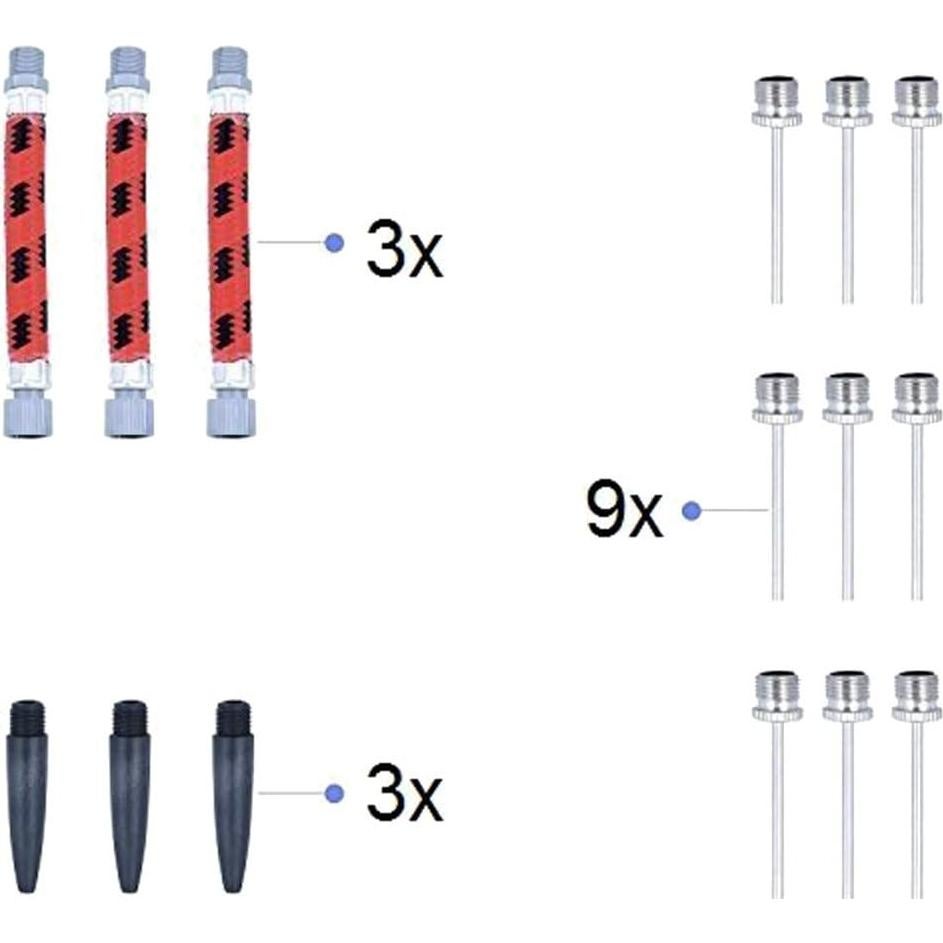 Bomba de Pelotas Manual Swede - 3 Unidades para Voleibol, Fútbol y Baloncesto