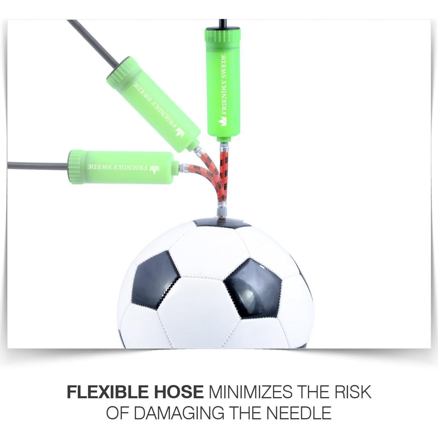 Bomba de Pelotas Manual Swede - 3 Unidades para Voleibol, Fútbol y Baloncesto