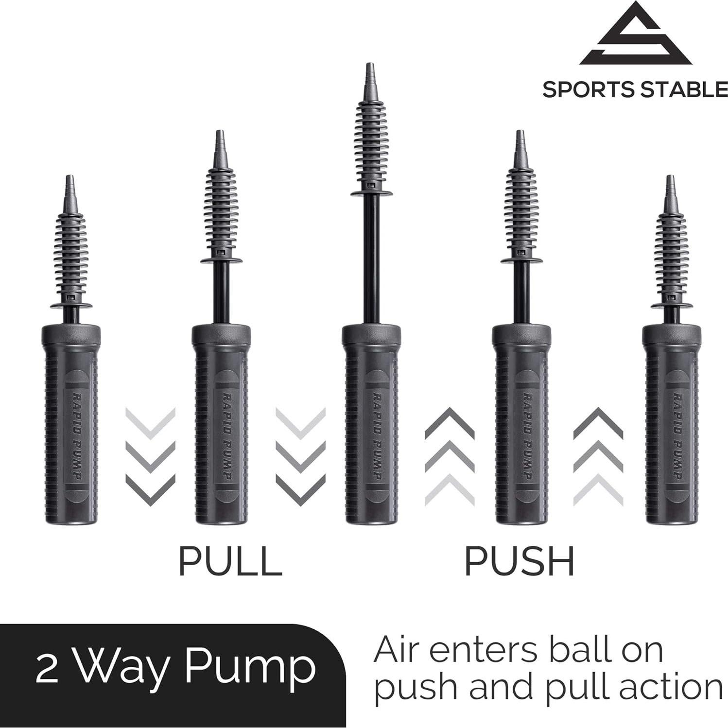 Bomba Manual de Aire Sports Stable para Pelotas de Ejercicio