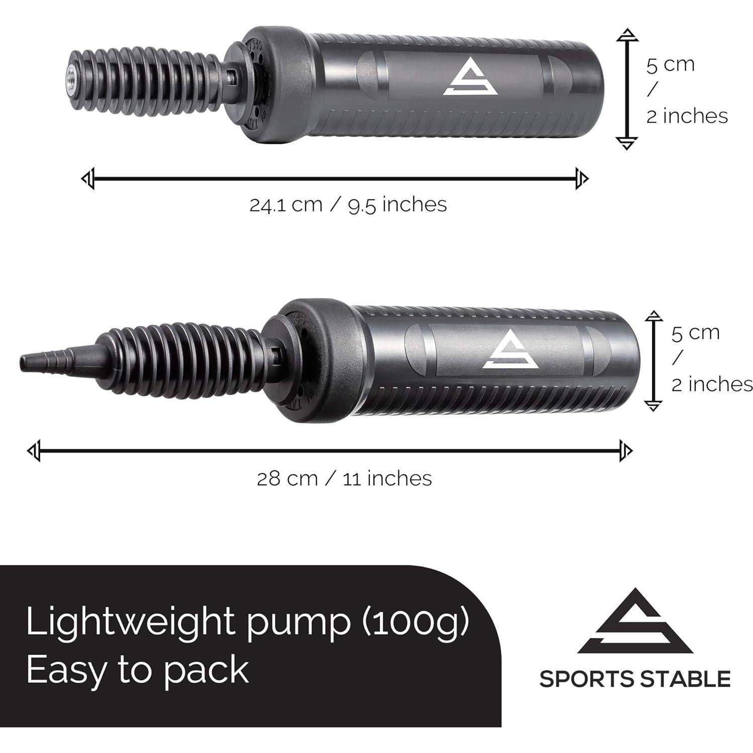 Bomba Manual de Aire Sports Stable para Pelotas de Ejercicio