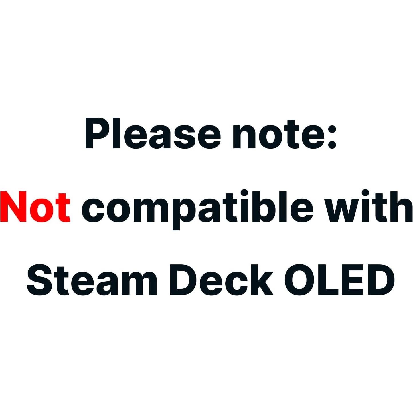 JSAUX Carcasa Trasera Transparente para Steam Deck - Rojo